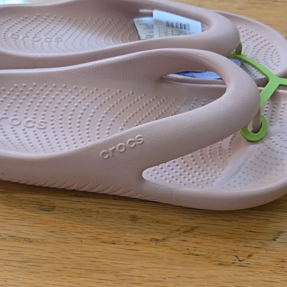 NIP Crocs Mellow Flip M10 /W12 Pink Clay #208431-6TY - Picture 4 of 10